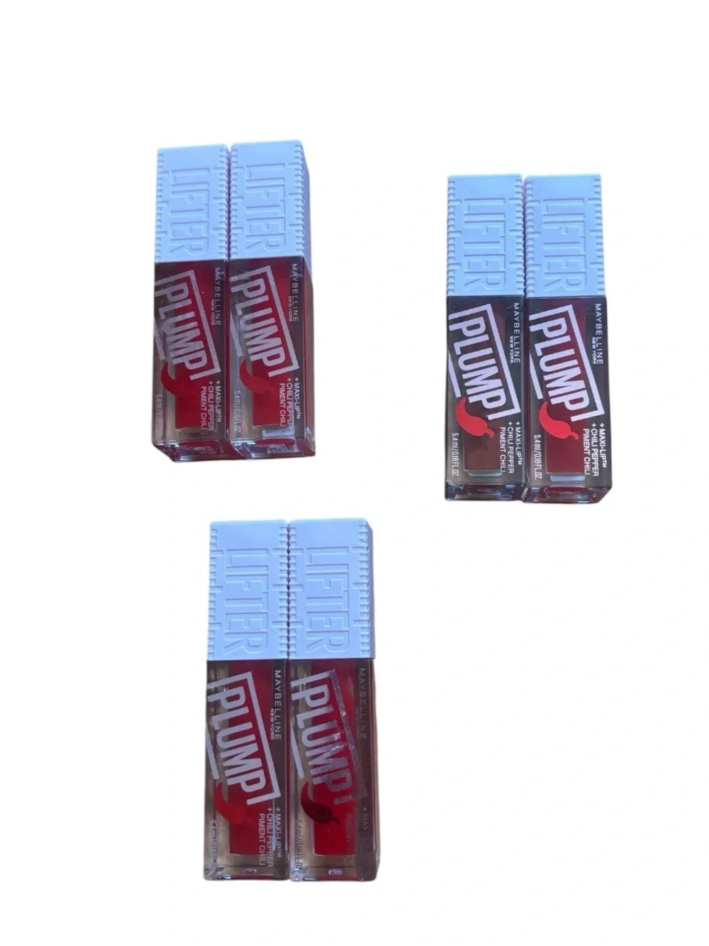 Maybelline Bundle | LIFTER PLUMP Maxi-Lip + Chili Pepper Red Flag + Hot Chili 2
